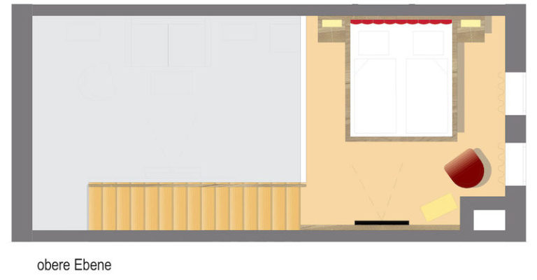 Grundriss Komfort Galeriezimmer 40qm
