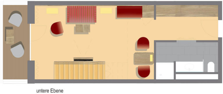 Grundriss Komfort Galeriezimmer