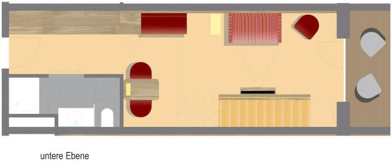 Grundriss Komfort Galeriezimmer